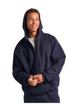 Comfrt Cloud Zip Up Hoodie Oversized Unisex Size XS Navy Blue